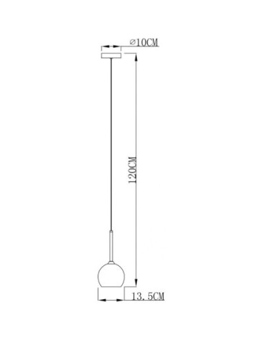 Suspension Led verre chromé Bunda - Deko Light Leluminaireled.com