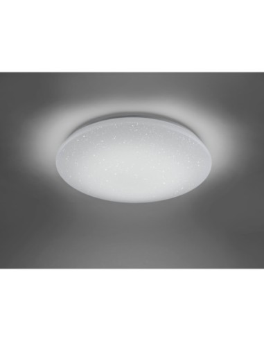 Trio Charly – Plafonnier connecté 27W, lumière multicolore avec appli WiZ, commande vocale et télécommande