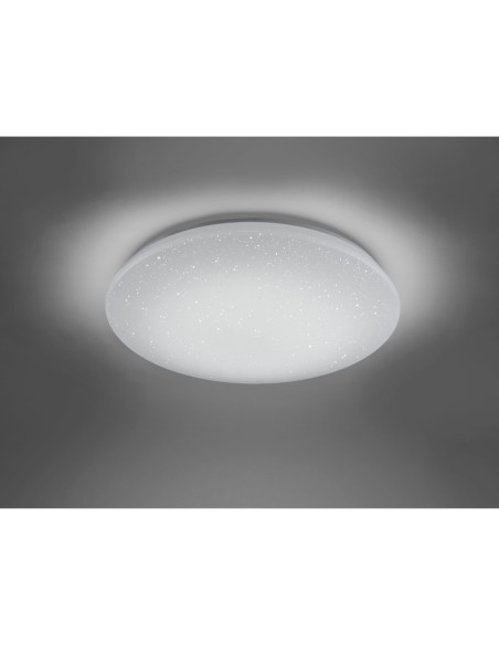 Trio Charly – Plafonnier connecté 27W, lumière multicolore avec appli WiZ, commande vocale et télécommande