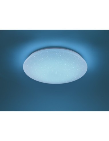 Trio Charly – Plafonnier LED RGB + blanc, 16M couleurs, 3100 lm, Smart Home compatible Alexa/Google