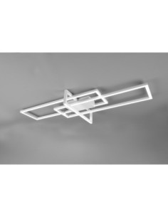Trio Salinas – Plafonnier LED 34W, variateur 3 niveaux, design blanc mat, 4100 lm 2