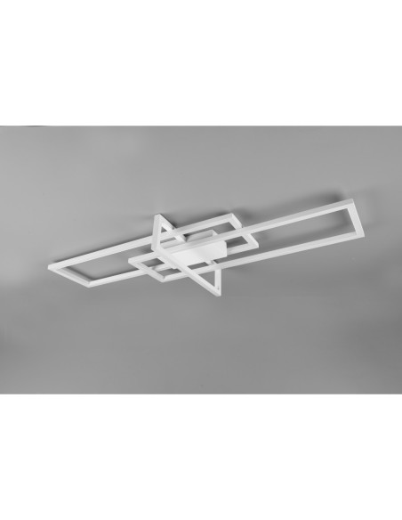 Trio Salinas – Applique/plafonnier 34W, lumière neutre 4100 lm, corps métal blanc mat