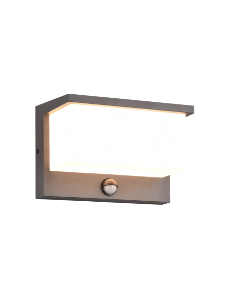 Trio Nestos – Applique murale extérieure LED avec détecteur de mouvement, 3000K, IP54