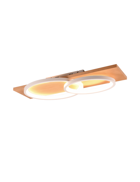 Trio Barca – Plafonnier LED moderne, design géométrique et lumière apaisante