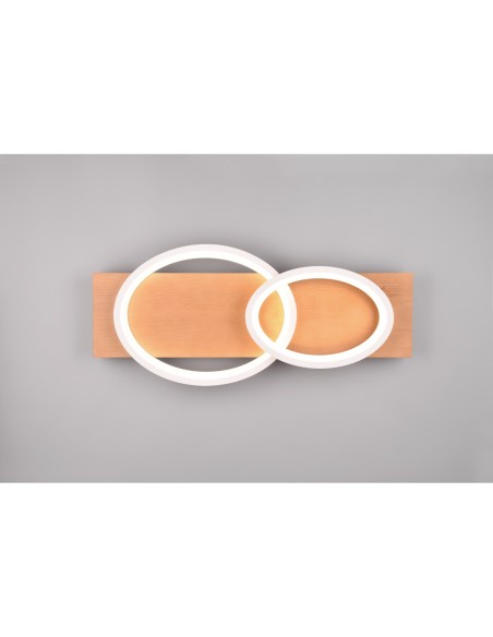 Plafonnier  3000K, Blanc, Bois naturel, Réglable – Trio - Barca