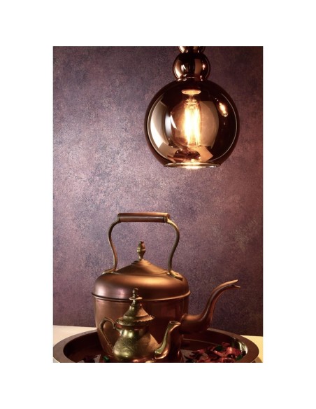 Suspension Led verre cuivré Diphda - Deko Light Leluminaireled.com