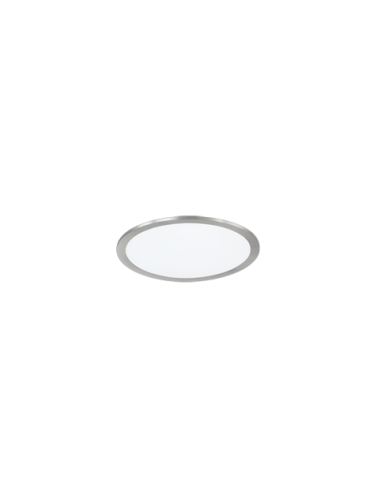 Trio Phoenix – Plafonnier LED 15W, 3000K, 1700 lm, acrylique blanc et nickel mat