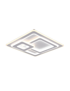 Trio Mita – Plafonnier LED 76W, 9250lm, 2700-6000K, dimmable avec télécommande, blanc mat