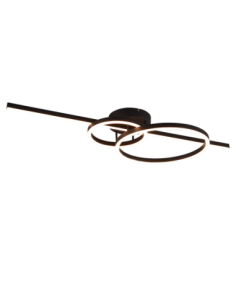 Trio Montilla – Plafonnier LED 54W, 2700-6000K, 6300lm, télécommande, design géométrique moderne