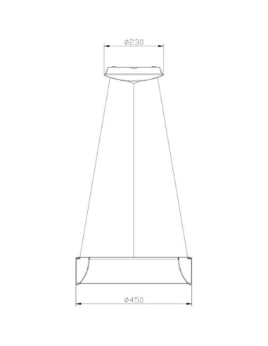 Suspension Led circulaire  Sculptoris 45 3000K - Deko Light Leluminaireled.com