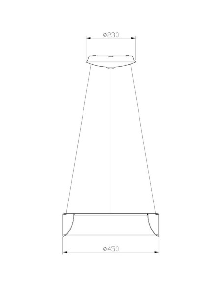 Suspension Led circulaire  Sculptoris 45 3000K - Deko Light Leluminaireled.com