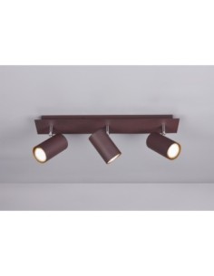 Trio Marley – Spot plafond 3 lampes, métal finition rouille, 3 x GU10 max 35W, IP20, 48 x 15 cm 2