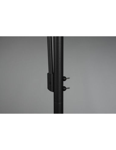 Lampadaire 1xE27 + 1xE14, max. 60W & 40W, Organza Fumé – Trio - Burton