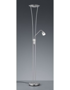 Trio Arizona – Lampadaire LED 19W, 2200 lm, lumière chaude 3000K, nickel mat 2