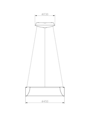 Suspension Led circulaire  Sculptoris 45 4000K - Deko Light Leluminaireled.com