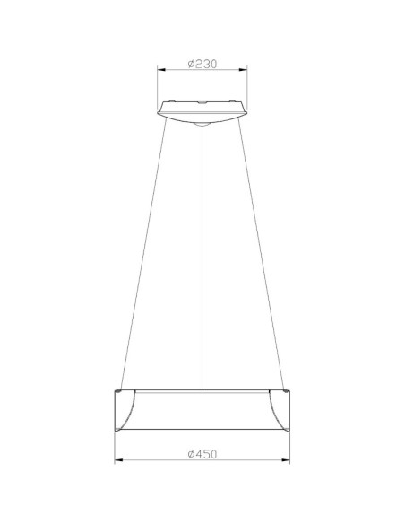 Suspension Led circulaire  Sculptoris 45 4000K - Deko Light Leluminaireled.com