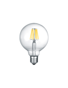 Ampoule LED Globe E27 verre ambré avec filament décoratif vintage