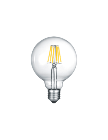 Ampoule LED Globe E27 verre ambré avec filament décoratif vintage