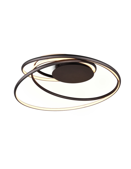 Trio Nala – Plafonnier LED 57W, design incurvé, lumière ajustable et ambiance modulable
