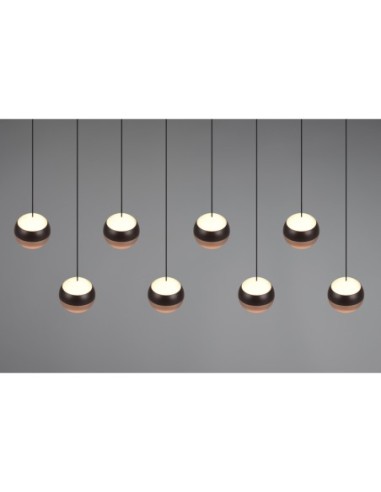 Suspension 8xLED SMD, 8W, 2300+3000+4000K, 960lm – Trio Select - Orbit