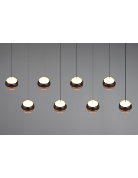 Suspension 8xLED SMD, 8W, 2300+3000+4000K, 960lm – Trio Select - Orbit