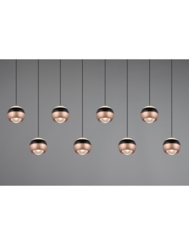 Suspension 8xLED SMD, 8W, 2300+3000+4000K, 960lm – Trio Select - Orbit