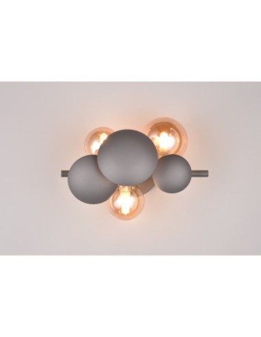 Trio Bubble – Applique moderne 3xG9, verre ambré, touche glamour et éco-énergie