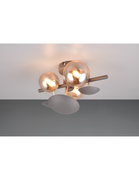 Applique 3xG9 max.10W, Métal gris – Trio Select - Bubble