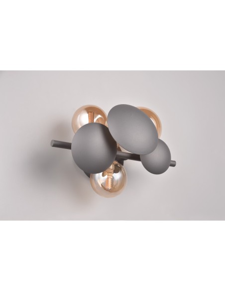 Applique 3xG9 max.10W, Métal gris – Trio Select - Bubble