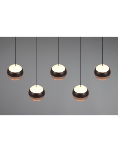 Suspension 5xLED SMD, 8W, 2300+3000+4000K, 960lm – Trio Select - Orbit