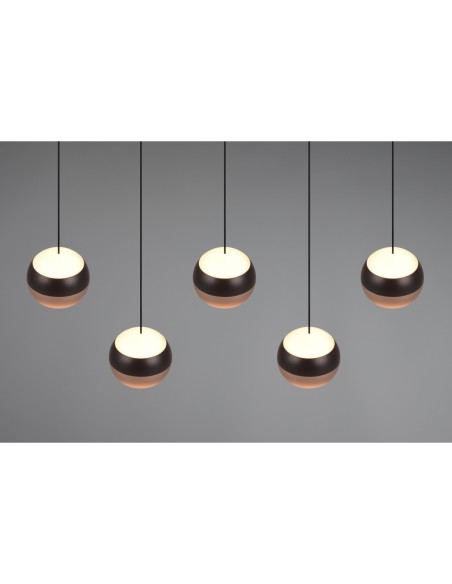 Suspension 5xLED SMD, 8W, 2300+3000+4000K, 960lm – Trio Select - Orbit