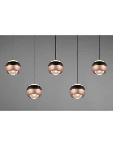 Suspension 5xLED SMD, 8W, 2300+3000+4000K, 960lm – Trio Select - Orbit