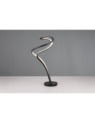 Trio Nala – Lampe moderne à variateur tactile, 17W LED, design sculptural noir mat