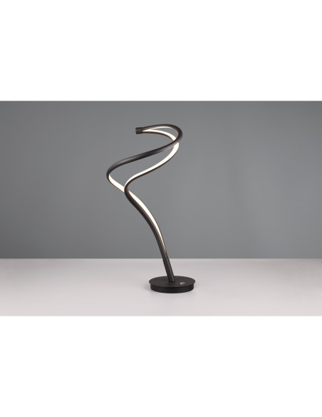 Trio Nala – Lampe moderne à variateur tactile, 17W LED, design sculptural noir mat