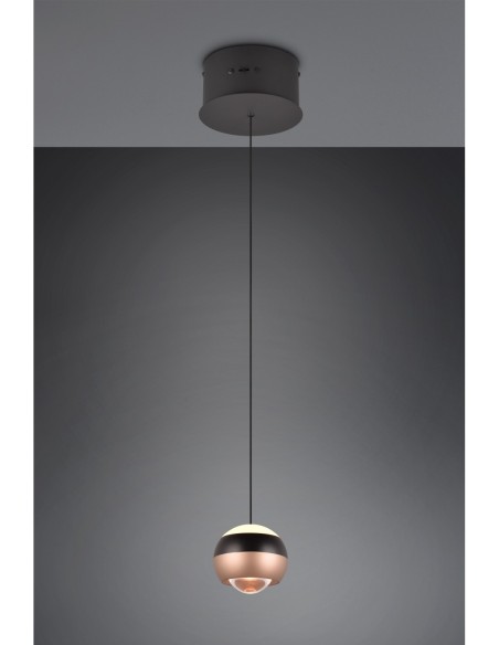 Trio Orbit – Suspension moderne LED 8W, couleur personnalisable, hauteur ajustable, économie d’énergie