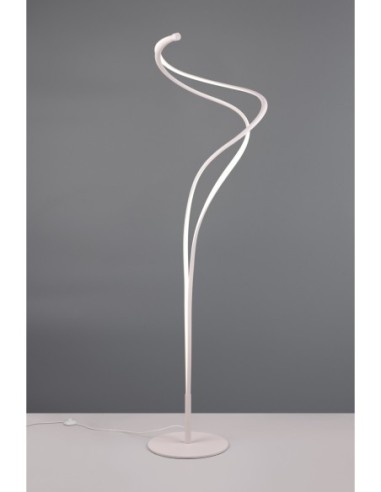Trio Nala – Lampadaire LED élégant 46W, 5500lm, blanc mat, économie d’énergie, variateur intégré