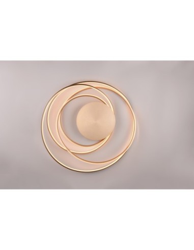 Trio Nala – Plafonnier LED doré 57W, 6800lm, design élégant, économie d’énergie et longue durée de vie