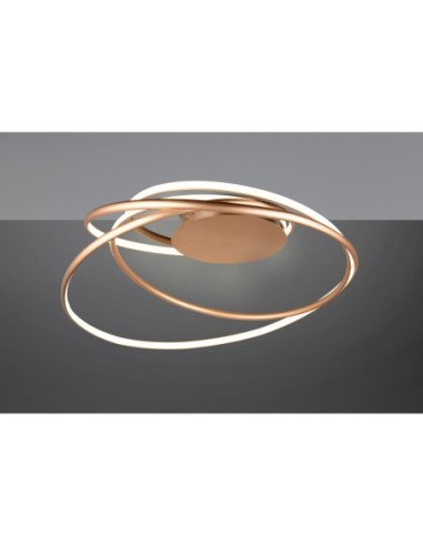 Plafonnier 1xLED, 57W, 6800lm, 2300+3000+4000K, doré – Trio Select - Nala