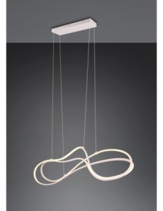 Trio Nala – Suspension LED 57W, design incurvé, 6800lm, blanc mat, variateur intégré 2