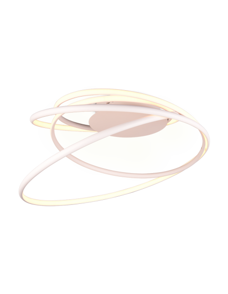 Trio Nala – Plafonnier LED design incurvé, 57W, 6800Lm, 2300-4000K, blanc mat