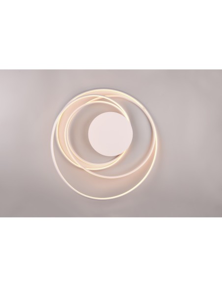 Trio Nala – Plafonnier élégant LED, 57W, 6800Lm, blanc mat, dimmable et multitempérature