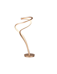 Trio Nala – Lampe de table LED design incurvé, 17W, 1900Lm, 2300-4000K, doré
