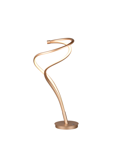 Trio Nala – Lampe de table LED design incurvé, 17W, 1900Lm, 2300-4000K, doré