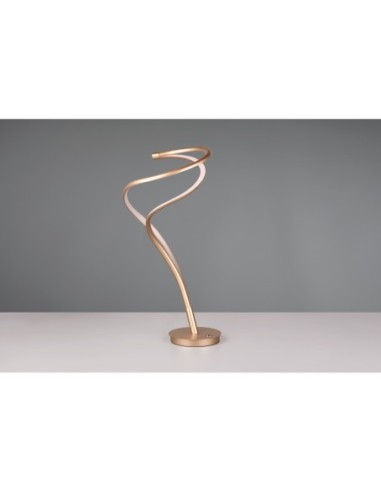 Lampe de table LED intégrée 17W, métal doré, variateur tactile – Trio Select  | TRIO Select
