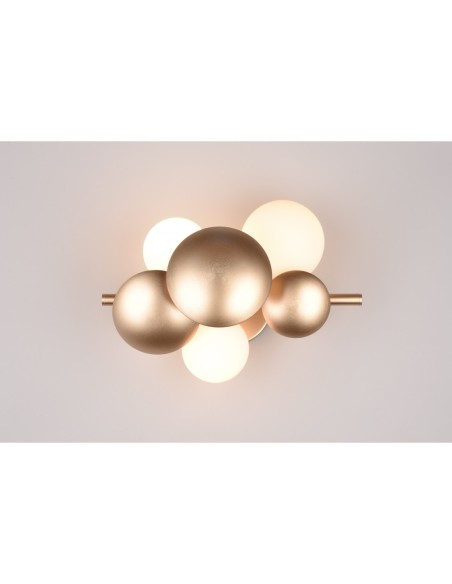 Trio Bubble – Applique moderne, 3xG9, doré, design unique, compatible LED