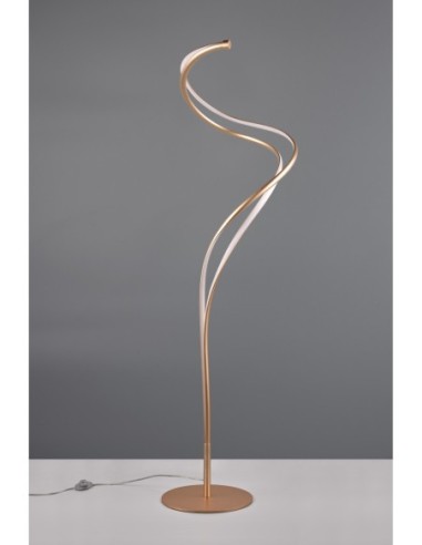 Lampadaire LED intégrée 46W, 2300-4000K, 5500lm, Métal doré – TRIO Select - Nala