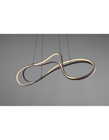 Suspension LED intégrée 57W, 2300-4000K, 6800lm, Métal Noir – TRIO Select - Nala