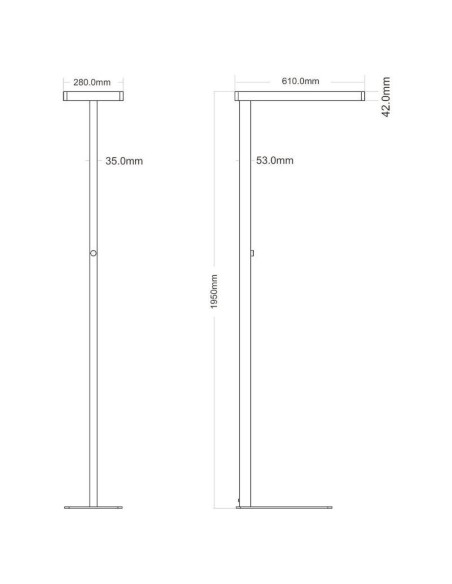 Lampadaire de bureau sur pied Office Two - Deko Light Leluminaireled.com