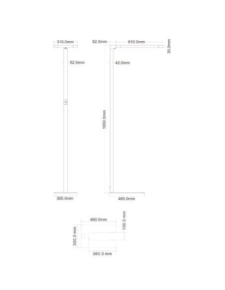 Lampe de bureau sur pied Office One - Deko Light Leluminaireled.com