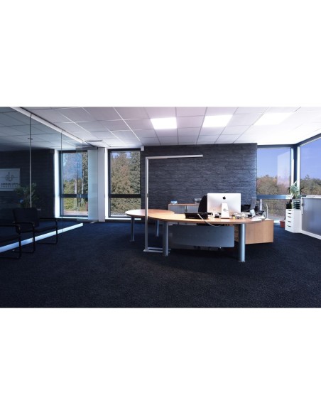 Lampadaire de bureau Office Three Motion gris - Deko Light Leluminaireled.com